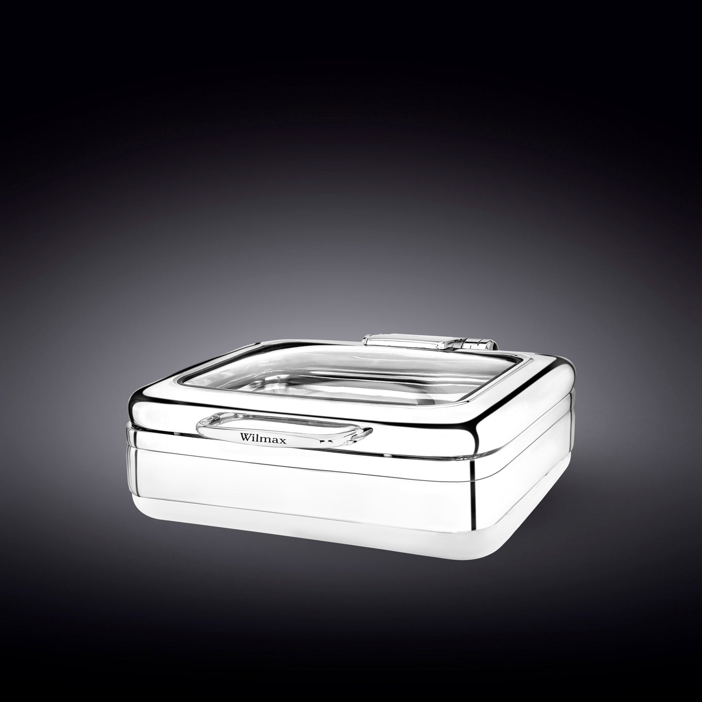 GLASS LID SQUARE CHAFER 18" inch X 16" inch X 6.25" inch | 46 X 41 X 16 CM